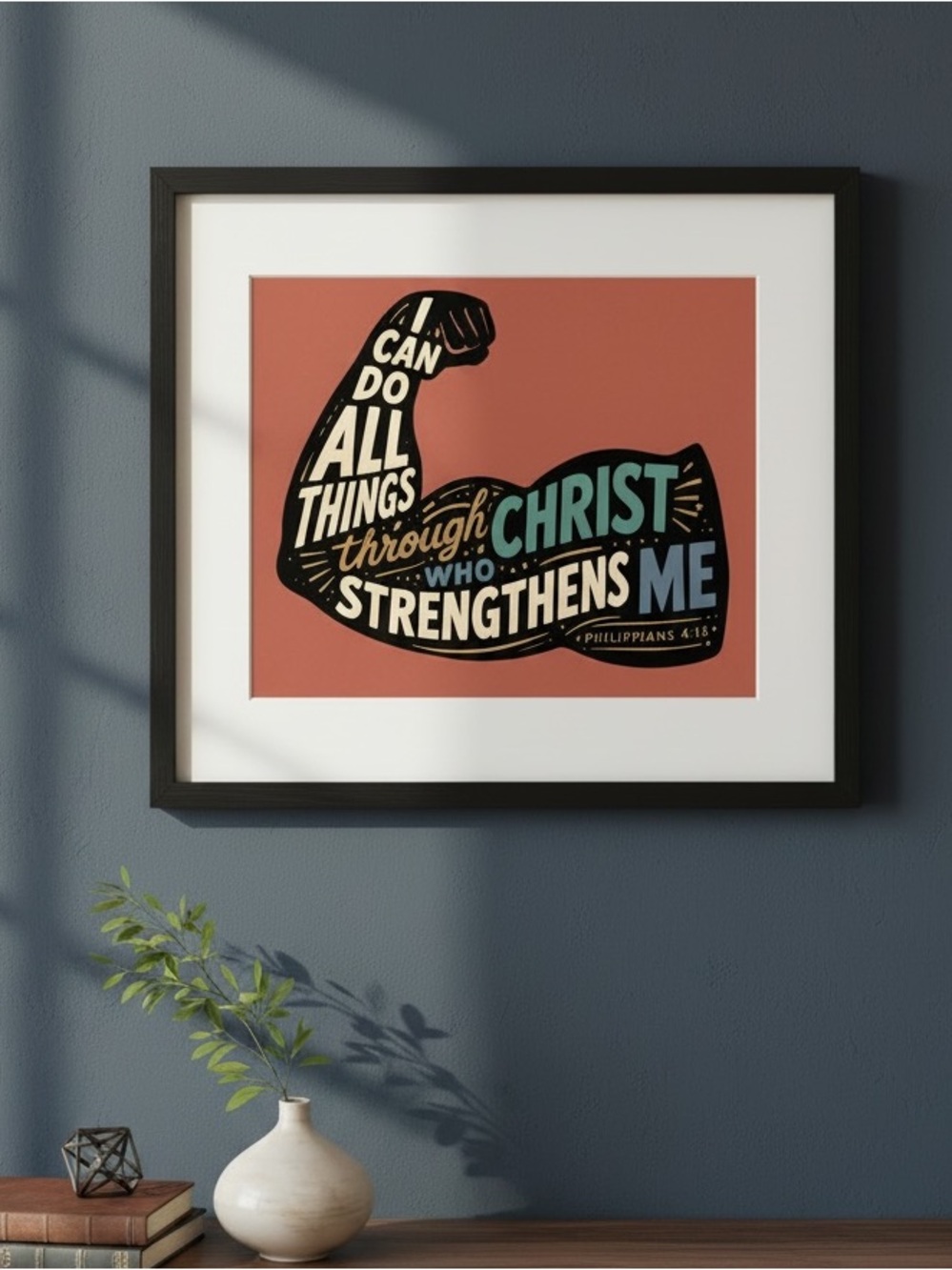 DDS Art Print, 8x10, Bible Verse, Paper Print, Unframed, Brave Series